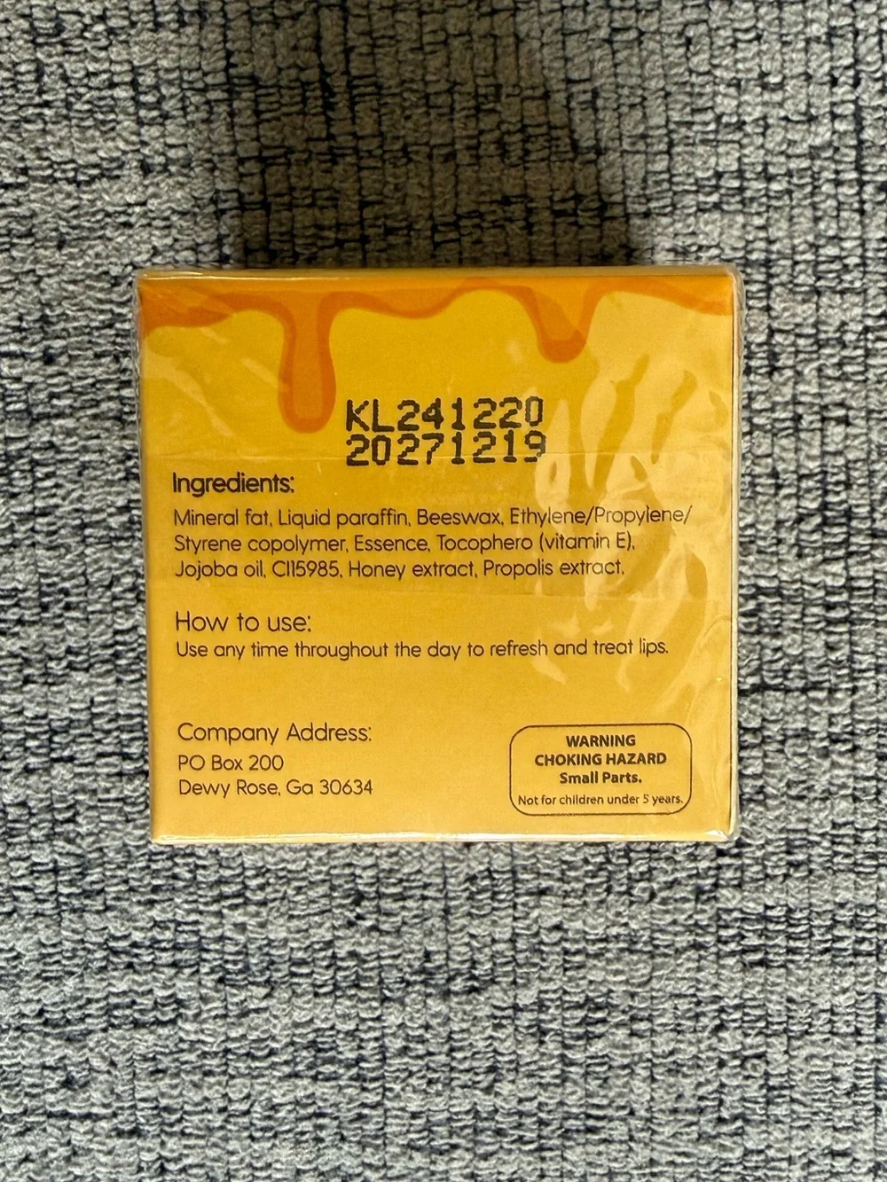 NWT Bee Balm Propolis Lip Balm